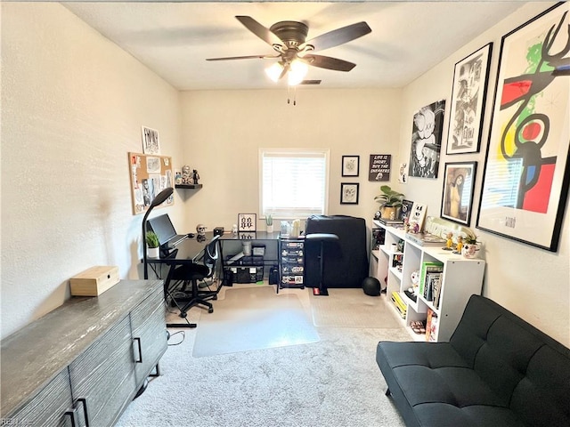 969 Westerly Trl, Virginia Beach, VA 23464 - office space featuring carpet and a ceiling fan