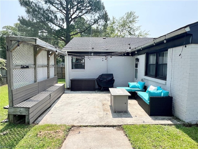 969 Westerly Trl, Virginia Beach, VA 23464 - view of patio / terrace featuring an outdoor hangout area and a grill
