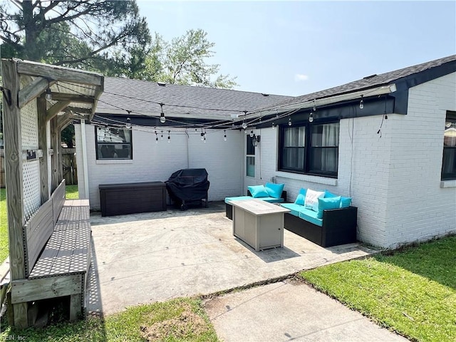 969 Westerly Trl, Virginia Beach, VA 23464 - view of patio / terrace featuring area for grilling and an outdoor hangout area