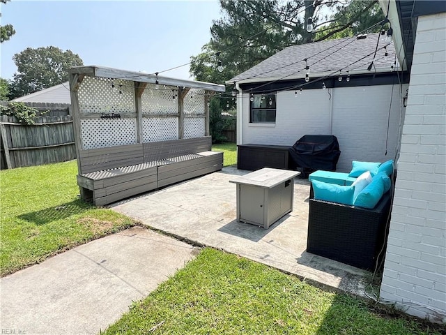 969 Westerly Trl, Virginia Beach, VA 23464 - view of patio / terrace with grilling area and a fire pit