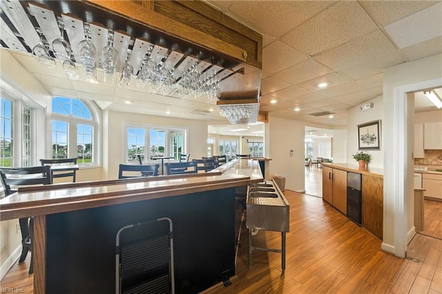106 Genoa Dr, Hampton, VA 23664 - bar area with light wood-style flooring