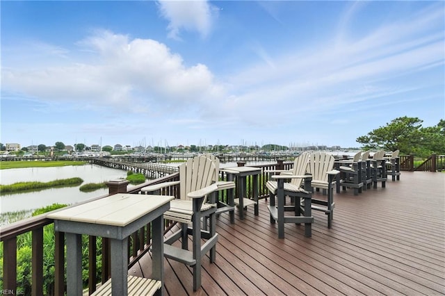 106 Genoa Dr, Hampton, VA 23664 - deck with a water view
