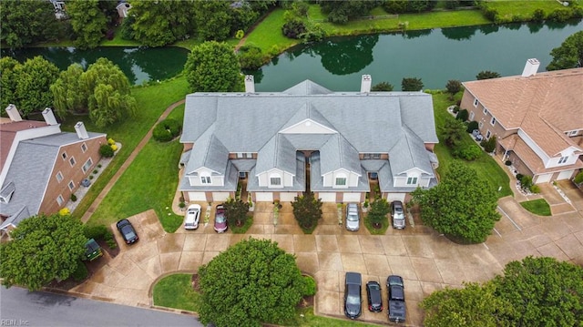 106 Genoa Dr, Hampton, VA 23664 - aerial view of property and surrounding area with a nearby body of water