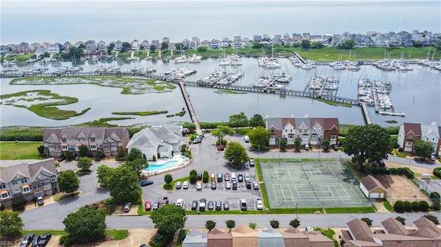 106 Genoa Dr, Hampton, VA 23664 - view of property location featuring a marina and a nearby body of water