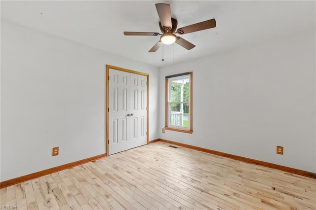 3419 Filly Run, Chesapeake, VA 23323 - unfurnished bedroom featuring hardwood / wood-style floors, a closet, and ceiling fan
