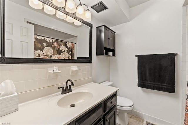 3419 Filly Run, Chesapeake, VA 23323 - full bathroom with vanity, tasteful backsplash, and curtained shower