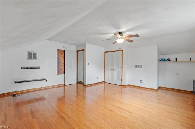 3419 Filly Run, Chesapeake, VA 23323 - additional living space featuring light wood finished floors, ceiling fan, and vaulted ceiling
