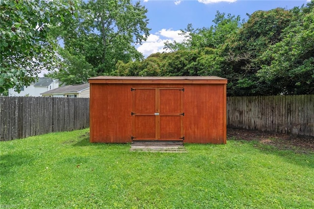 3419 Filly Run, Chesapeake, VA 23323 - view of shed with a fenced backyard