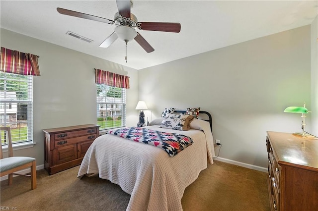 2152 Benomi Dr, Williamsburg, VA 23185 - bedroom with carpet flooring and ceiling fan