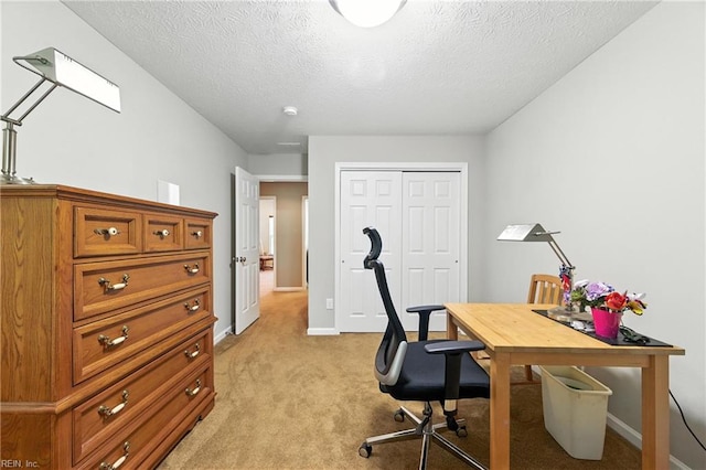 2152 Benomi Dr, Williamsburg, VA 23185 - office area with light carpet and a textured ceiling