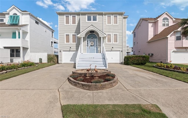 119 Grand View Dr, Hampton, VA 23664 - view of front facade with concrete driveway and a garage