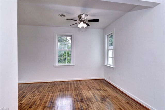 513 W Maynor Dr, Williamsburg, VA 23185 - empty room with wood-type flooring and a ceiling fan