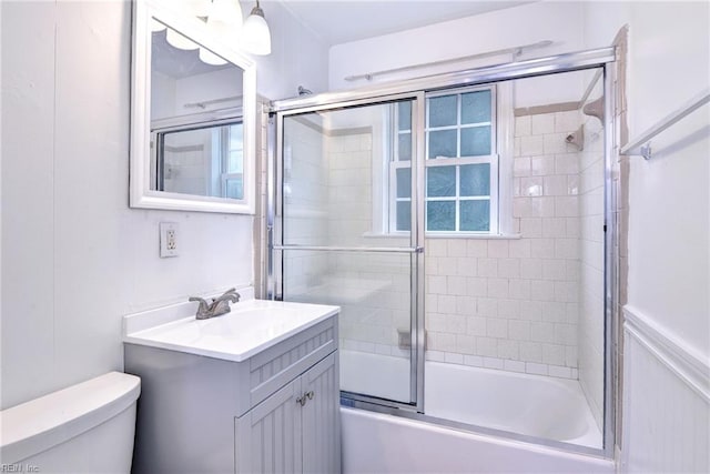 513 W Maynor Dr, Williamsburg, VA 23185 - full bathroom featuring vanity and bath / shower combo with glass door