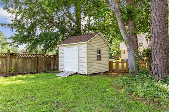 713 Tupelo Xing, Chesapeake, VA 23320 - view of shed with a fenced backyard