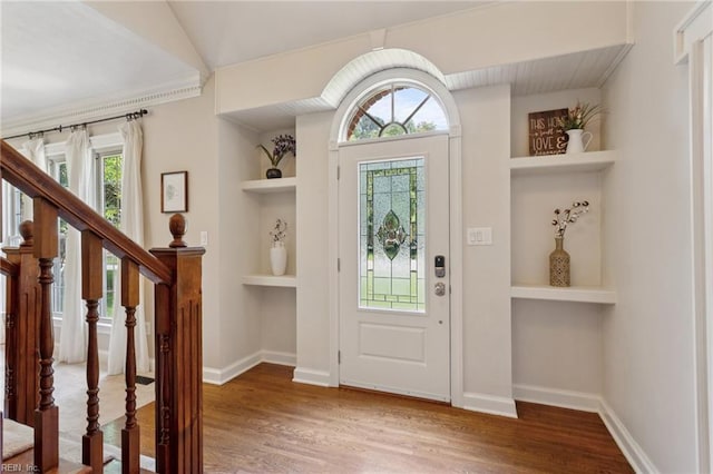 713 Tupelo Xing, Chesapeake, VA 23320 - foyer featuring wood finished floors and stairway