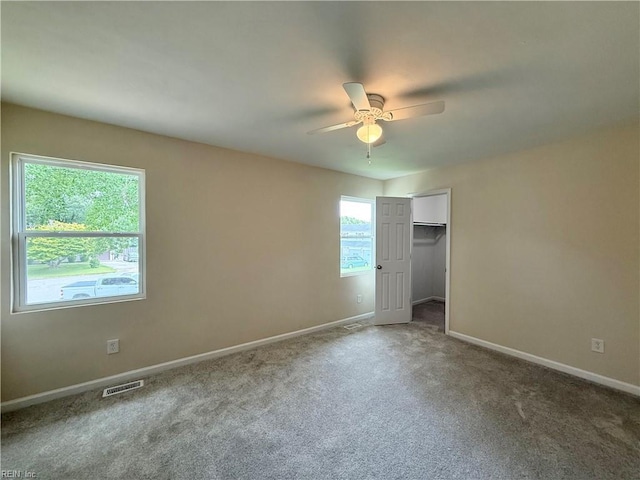 3909 Old Tree Ln, Virginia Beach, VA 23452 - unfurnished bedroom with carpet floors and a ceiling fan