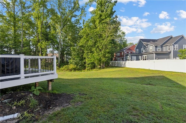110 Sea Hero Ct, Suffolk, VA 23435 - view of yard featuring a deck