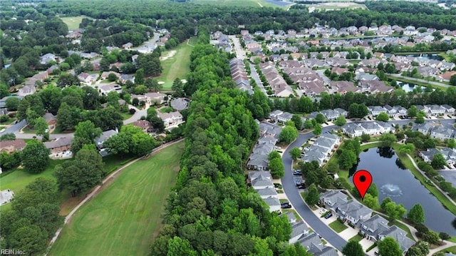 1439 Otterbourne Cir, Chesapeake, VA 23320 - aerial overview of property's location with nearby suburban area and a nearby body of water