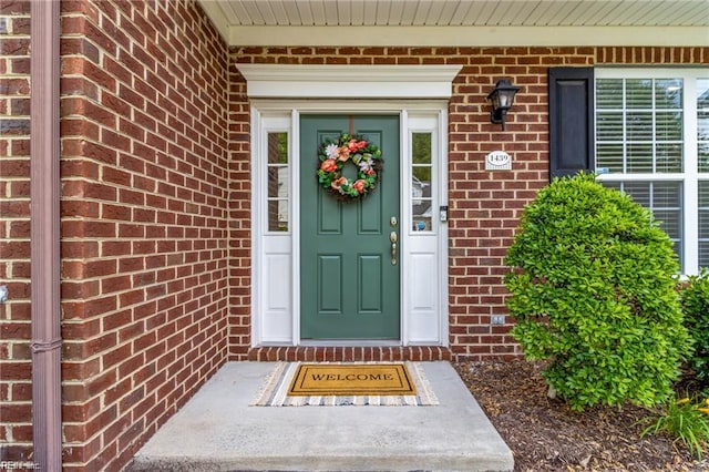 1439 Otterbourne Cir, Chesapeake, VA 23320 - property entrance featuring brick siding