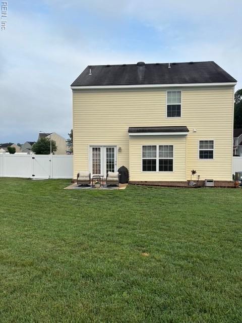11361 Lena Rose St, Windsor, VA 23487 - rear view of property with a gate and a patio