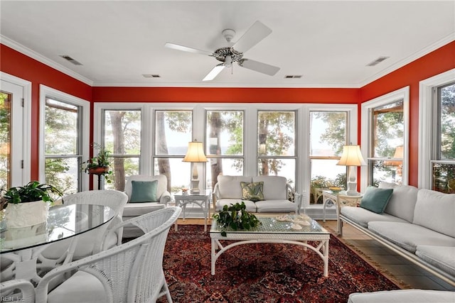 525 Pagan Rd, Smithfield, VA 23430 - sunroom / solarium with wood finished floors and crown molding
