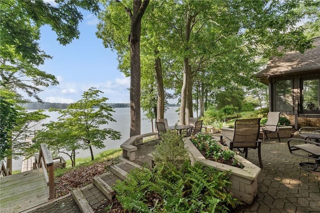 525 Pagan Rd, Smithfield, VA 23430 - view of patio with a water view