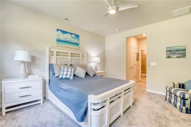 2207 Fallon Cir, Williamsburg, VA 23188 - bedroom featuring light carpet and a ceiling fan