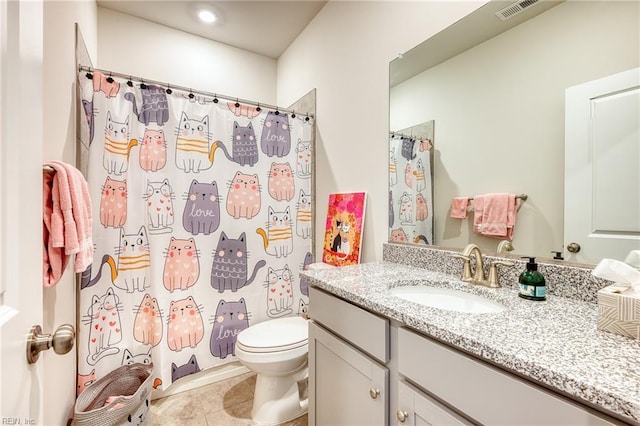 2207 Fallon Cir, Williamsburg, VA 23188 - full bath featuring vanity, tile patterned floors, and a shower with curtain