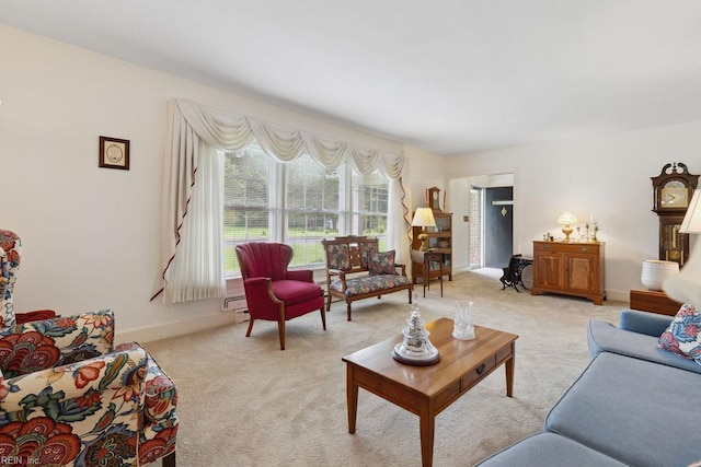 32391 S Main St, Boykins, VA 23827 - living area featuring light carpet and baseboards