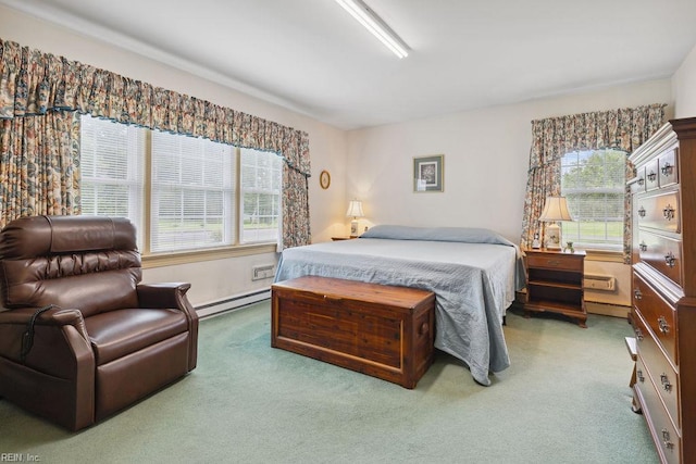 32391 S Main St, Boykins, VA 23827 - bedroom with a baseboard radiator and carpet flooring