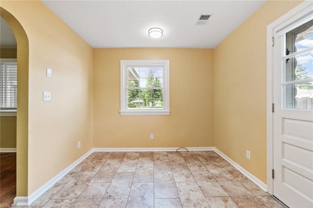 2655 Village Ave, Chesapeake, VA 23323 - unfurnished room with healthy amount of natural light and arched walkways