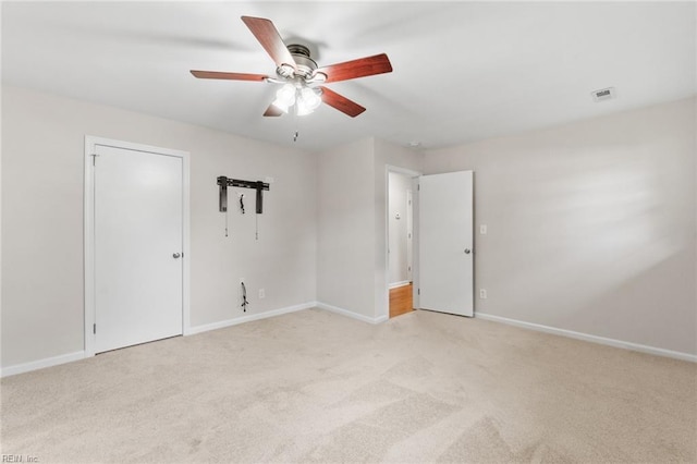 2655 Village Ave, Chesapeake, VA 23323 - unfurnished bedroom featuring light colored carpet and ceiling fan