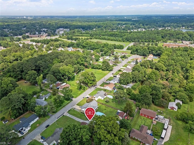 2655 Village Ave, Chesapeake, VA 23323 - aerial overview of property's location featuring a heavily wooded area