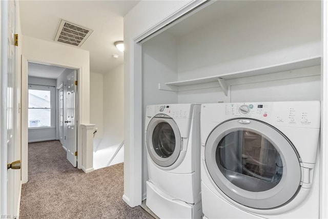 284 Windbrooke Ln, Virginia Beach, VA 23462 - washroom with carpet and washing machine and clothes dryer