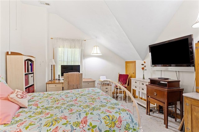 801 Kings Creek Dr, Virginia Beach, VA 23464 - carpeted bedroom with lofted ceiling