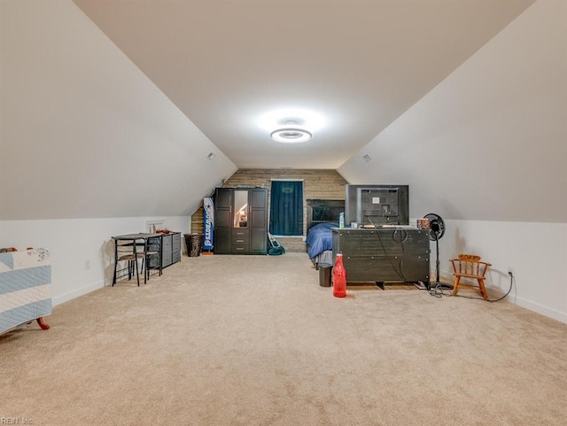 405 Oaktree Rd, Williamsburg, VA 23188 - game room with vaulted ceiling and carpet flooring