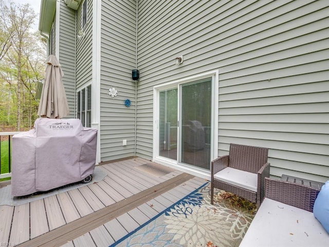 405 Oaktree Rd, Williamsburg, VA 23188 - wooden deck featuring area for grilling