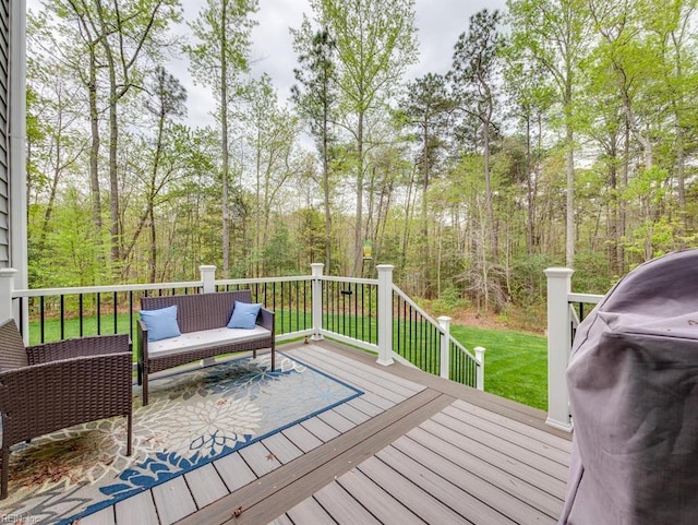 405 Oaktree Rd, Williamsburg, VA 23188 - wooden deck featuring area for grilling
