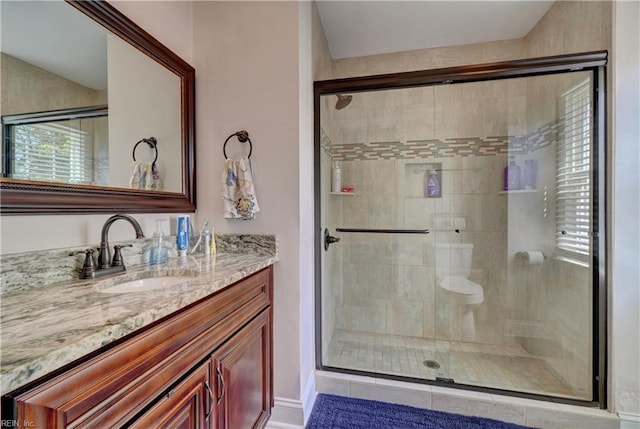 2816 Ashwood Dr, Chesapeake, VA 23321 - bathroom with vanity and a stall shower