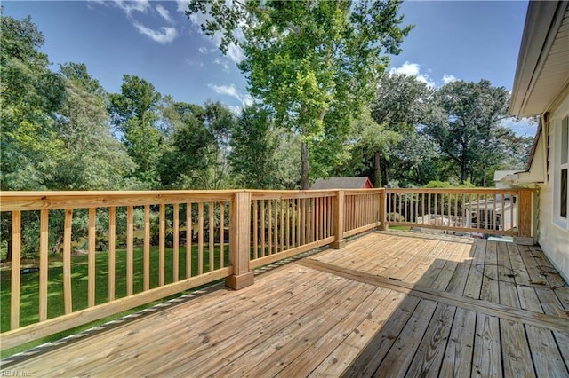 2816 Ashwood Dr, Chesapeake, VA 23321 - deck featuring view of scattered trees