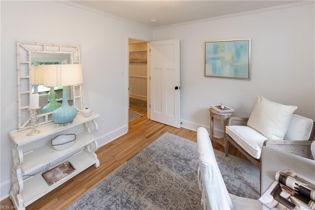 1009 Abingdon Rd, Virginia Beach, VA 23451 - living area featuring wood finished floors and ornamental molding