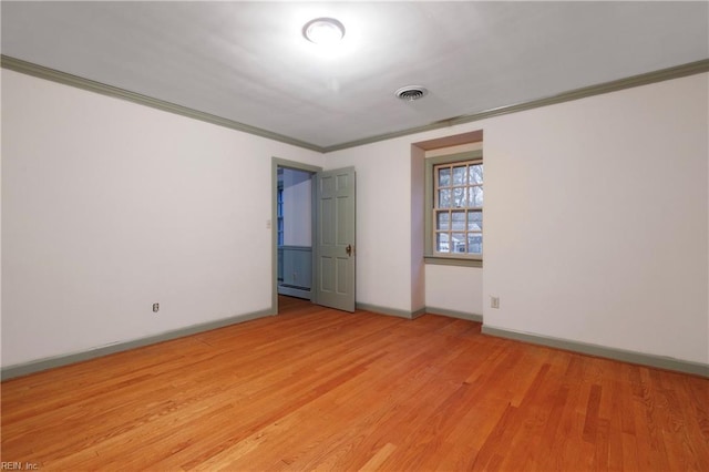 116 Crittenden Ln, Newport News, VA 23606 - spare room with light wood-type flooring and crown molding