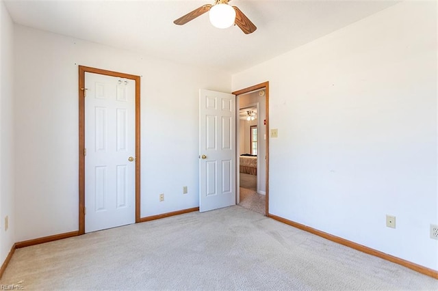 13 Fawn Cir, Hampton, VA 23666 - unfurnished bedroom with light carpet and ceiling fan