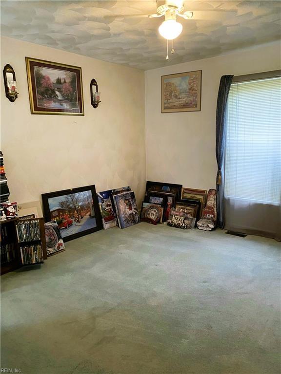 2016 Kilby Ln, Suffolk, VA 23434 - sitting room featuring ceiling fan and carpet floors
