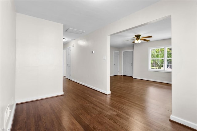 2822 Beachmont Ave, Norfolk, VA 23504 - spare room with wood finished floors and ceiling fan