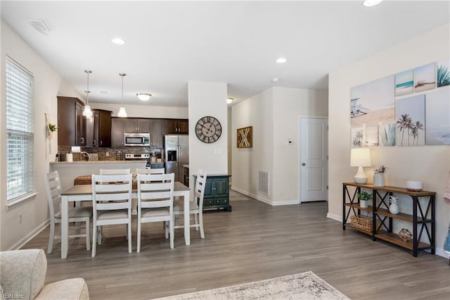 2816 Gavin Rd Unit 14, Chesapeake, VA 23323 - dining room with light wood-style floors and recessed lighting