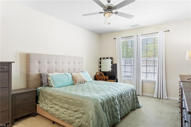 2816 Gavin Rd Unit 14, Chesapeake, VA 23323 - bedroom with light colored carpet and ceiling fan