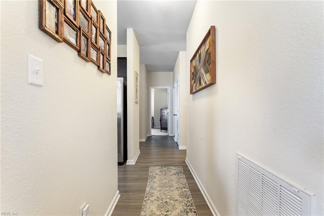2816 Gavin Rd Unit 14, Chesapeake, VA 23323 - hall featuring baseboards and dark wood-style floors