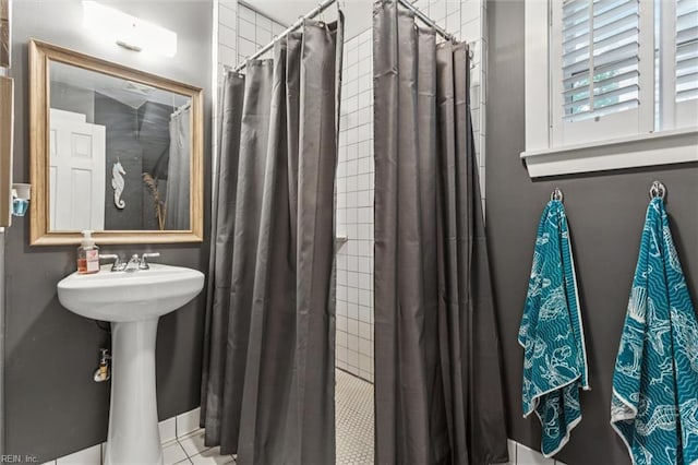 682 Bay Port Rd, Jamaica, VA 23079 - bathroom featuring a shower with shower curtain