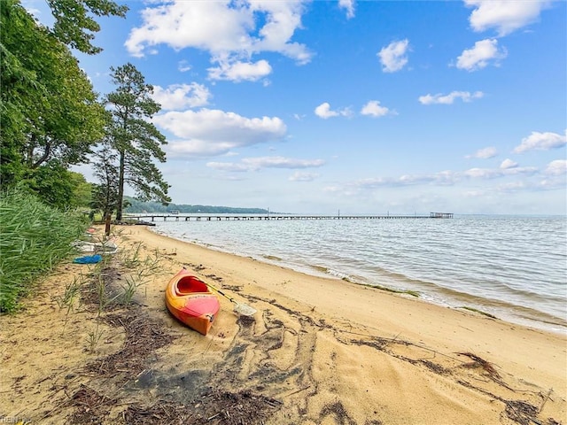 682 Bay Port Rd, Jamaica, VA 23079 - water view featuring nearby beach